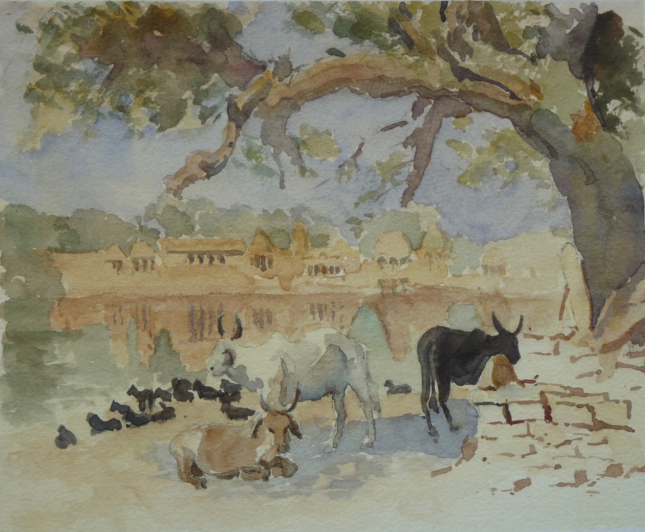 435A Jaisalmer - Train Sagar (náčrt) od Wilson Clive