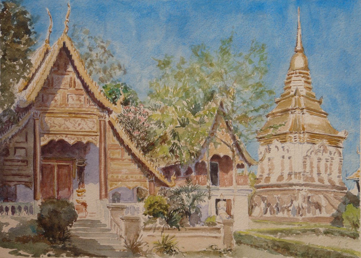 878 Wat Chiang Man, Chiang Mai od Wilson Clive