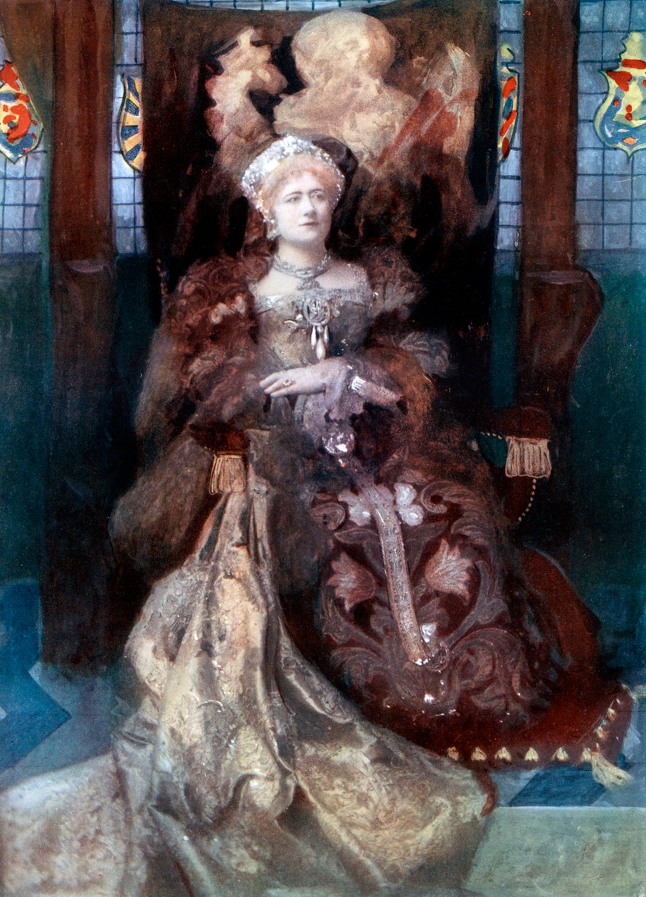 Ellen Terry v Henry VIII, c1902. od Window and Grove