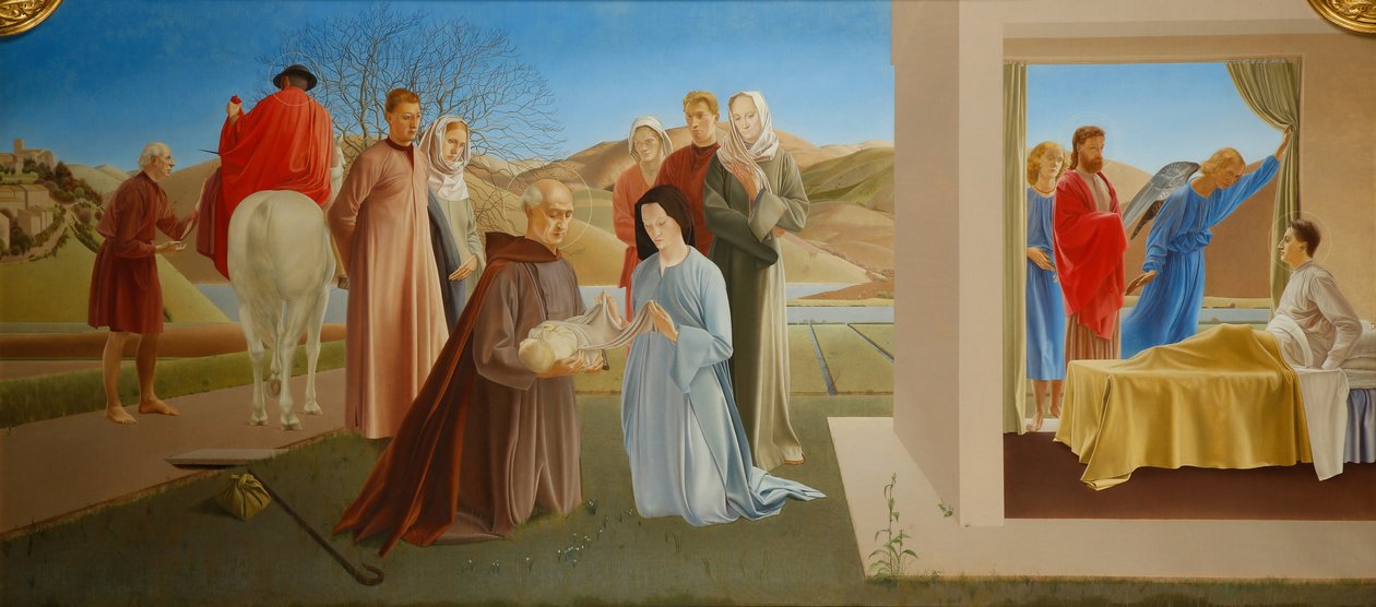 Triptych - Svatý Martin z Tours od Winifred Knights