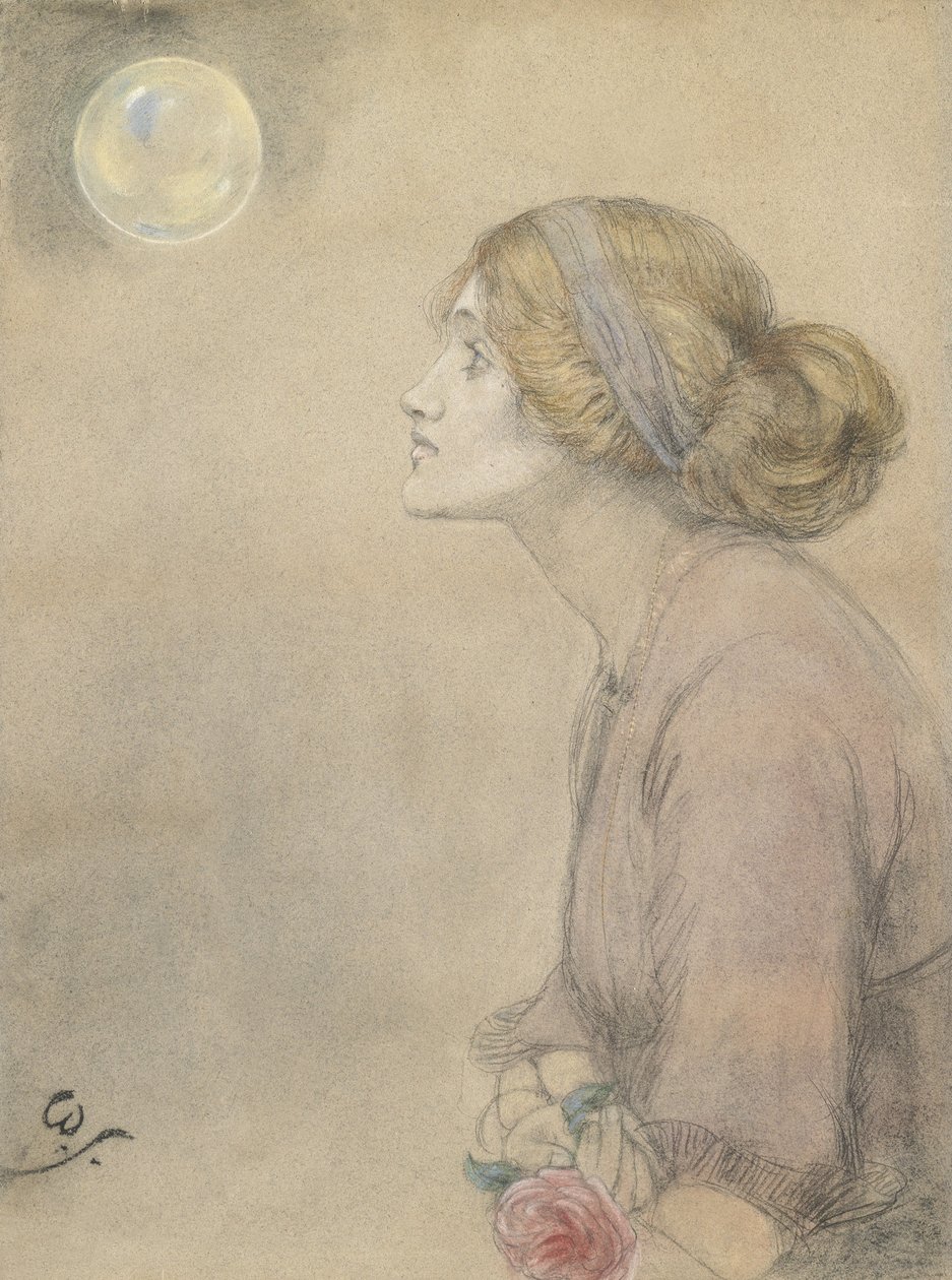 Gertrude Sandys (pastel na papíře) od Winifred Sandys