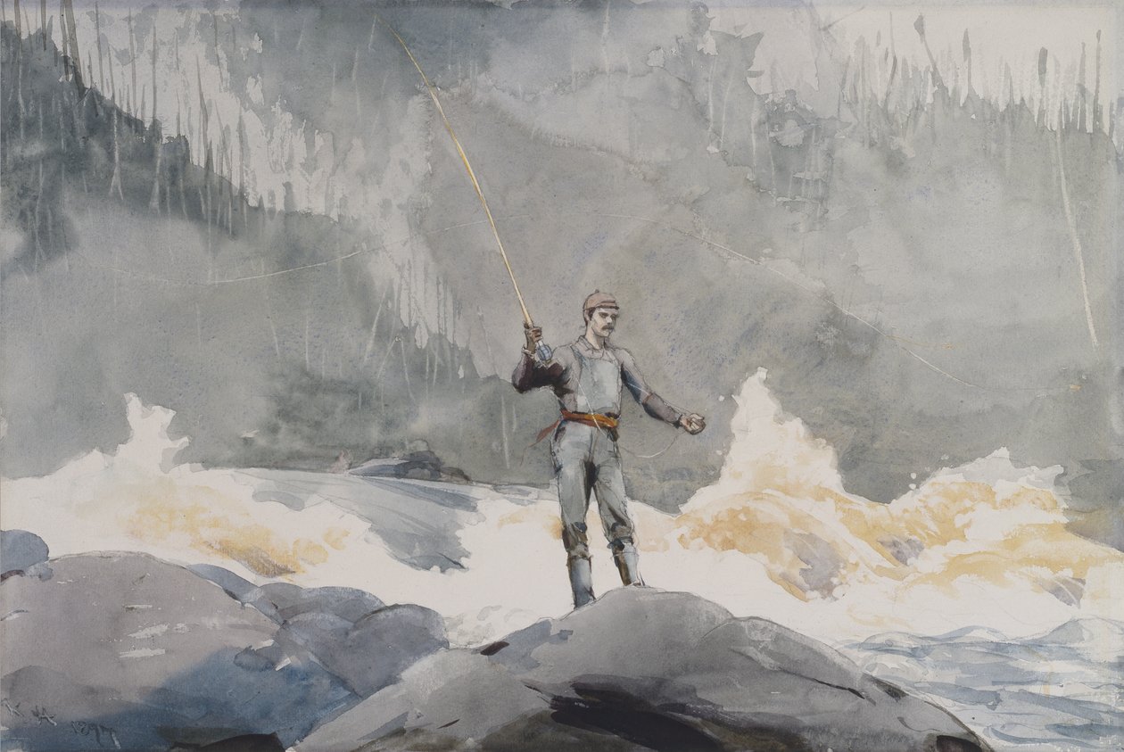 Casting, 1897 od Winslow Homer