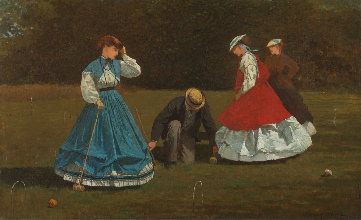 Kroketová scéna od Winslow Homer