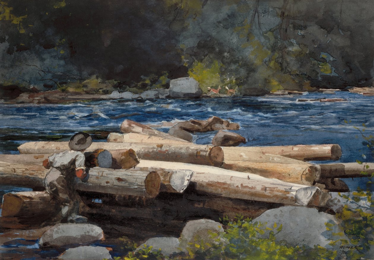 Řeka Hudson od Winslow Homer