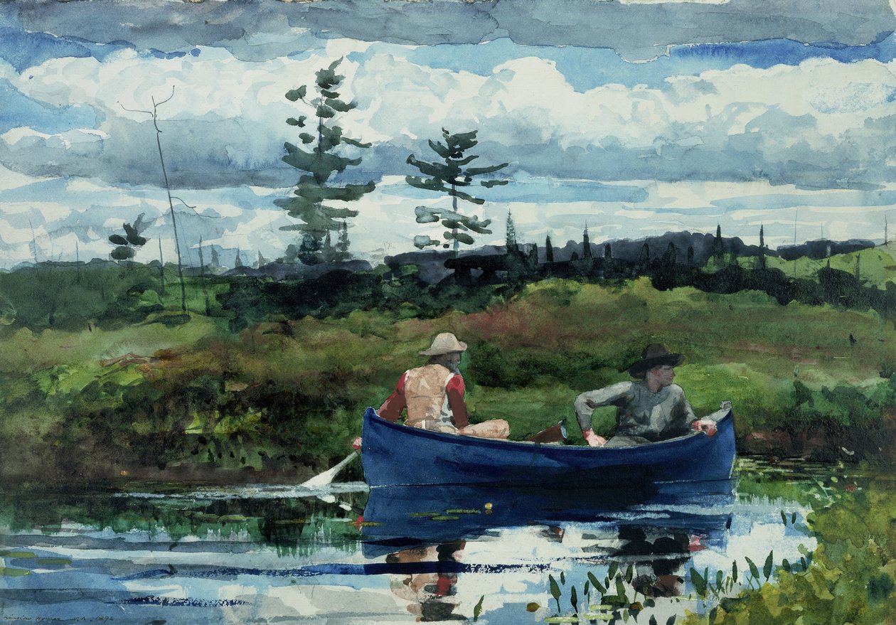 Modrá loď od Winslow Homer