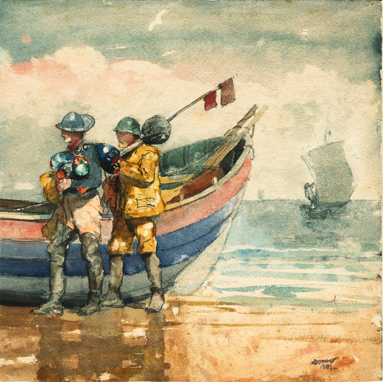 Návrat, Tynemouth od Winslow Homer
