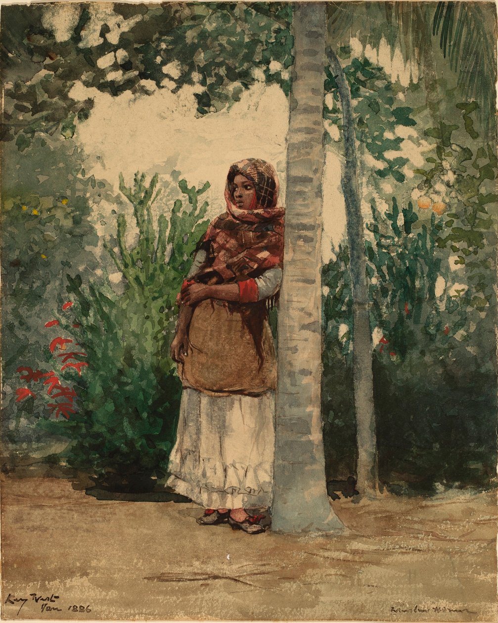 Pod palmou od Winslow Homer