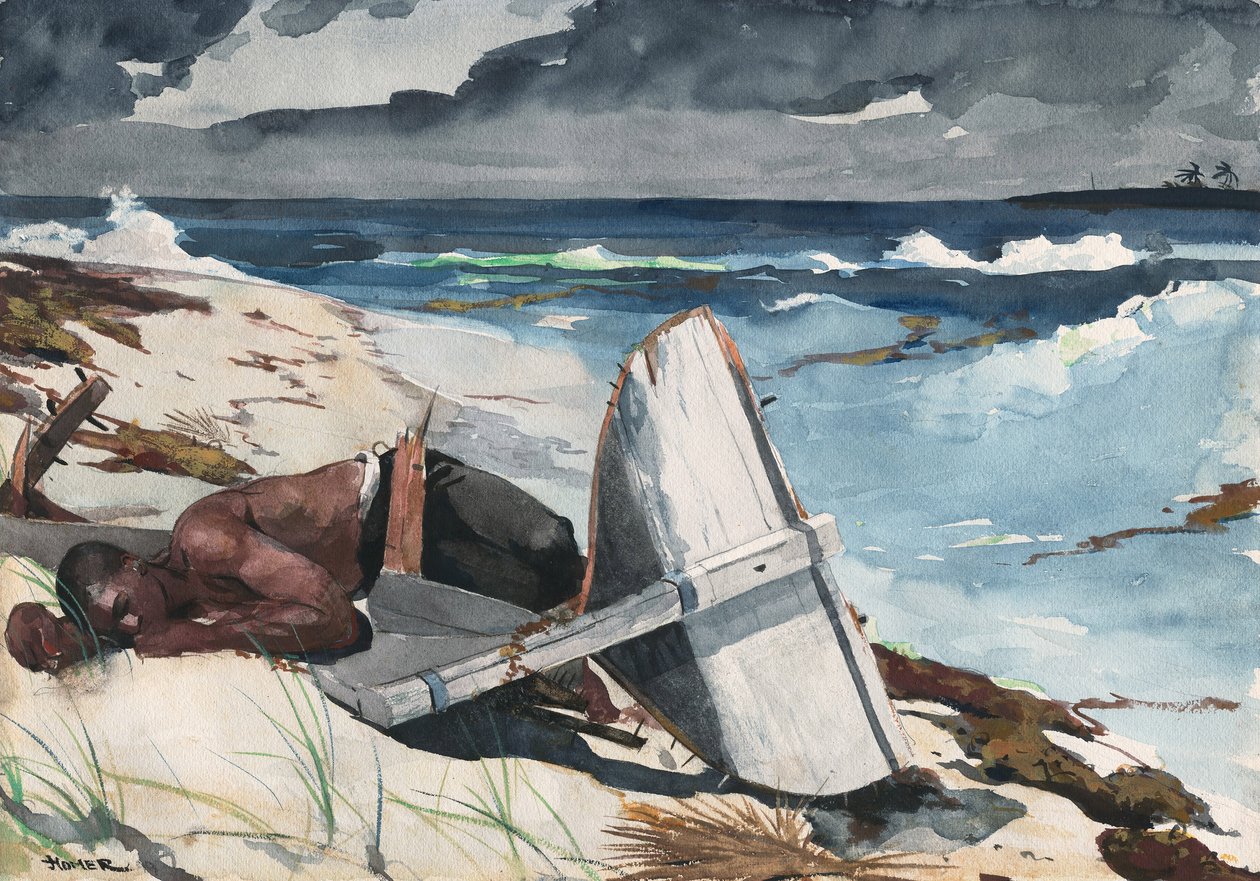 Po hurikánu, Bahamy, 1899 od Winslow Homer