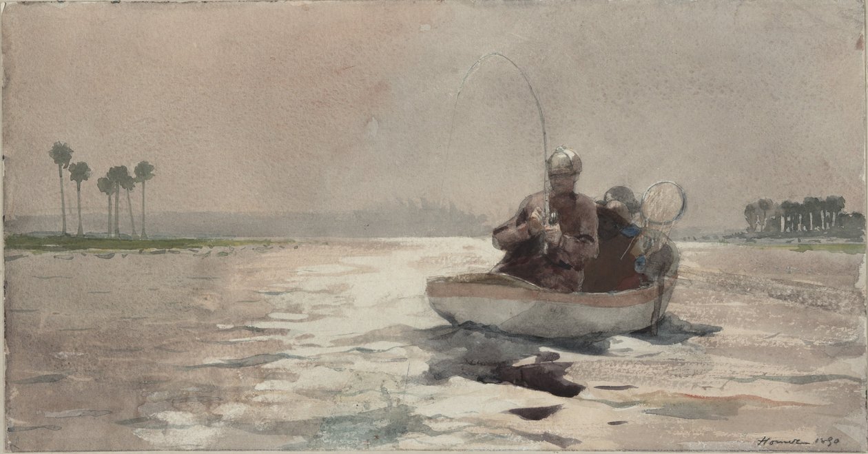 Bass Fishing - Florida od Winslow Homer