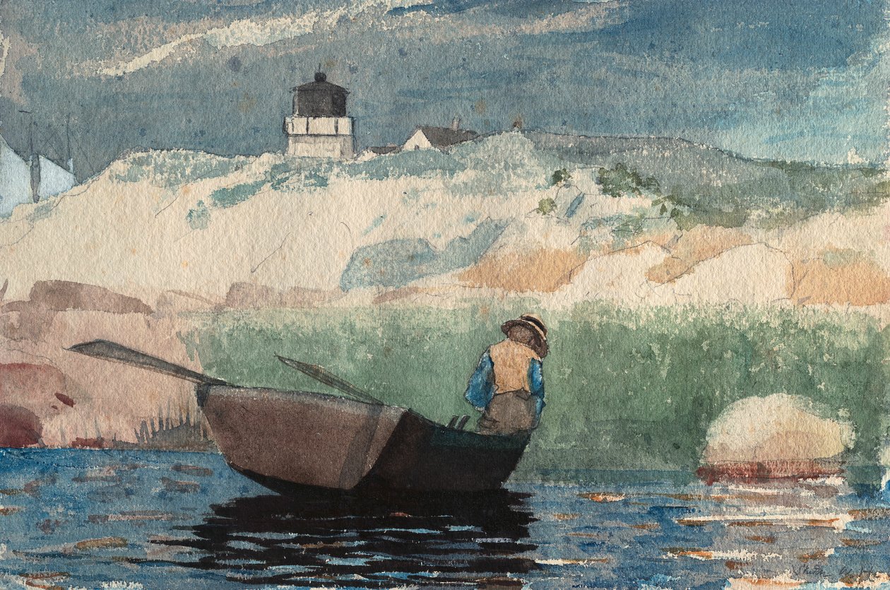 Chlapec v člunu, Gloucester od Winslow Homer