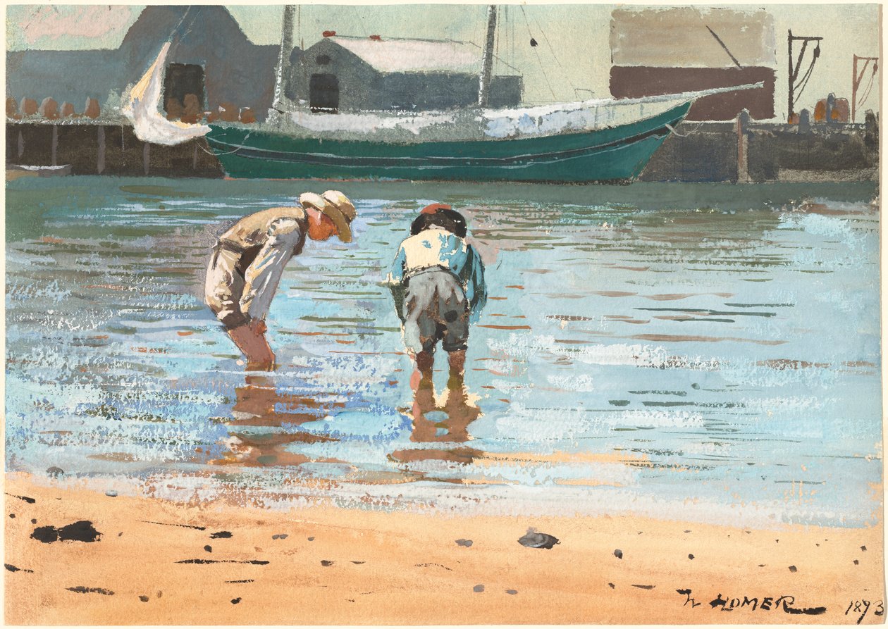 Kluci brodí od Winslow Homer