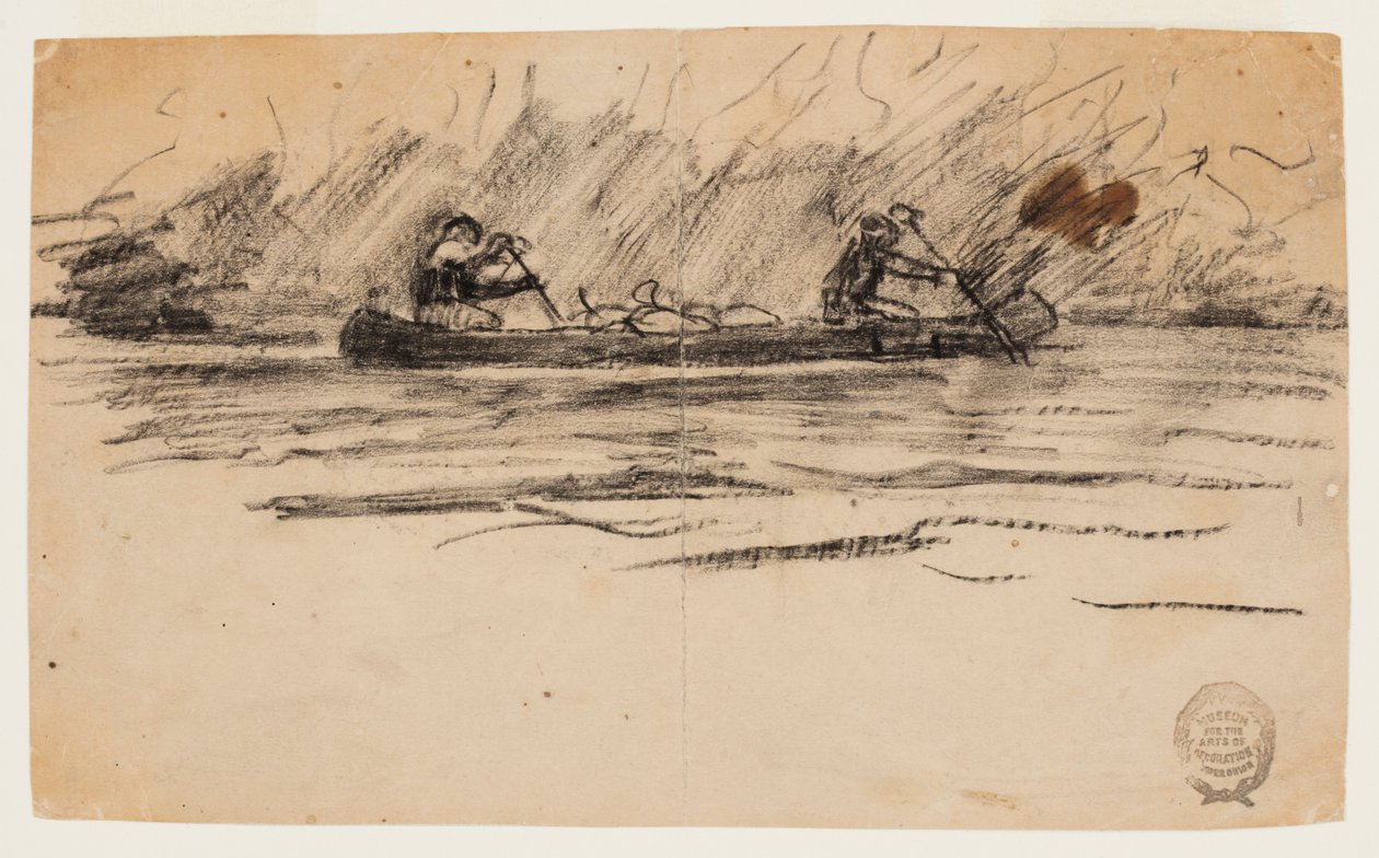 Kanoe se dvěma muži od Winslow Homer