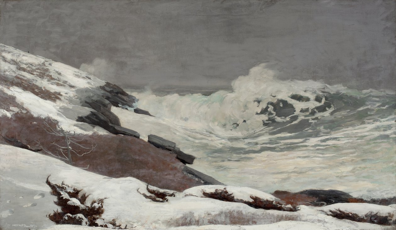 Pobřeží v zimě, 1892 od Winslow Homer