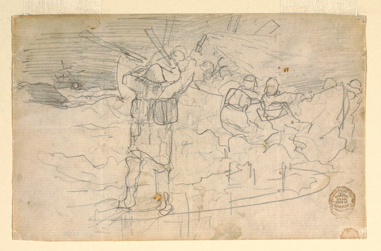 Kresba, Červené světlo, pravděpodobně 1883 od Winslow Homer