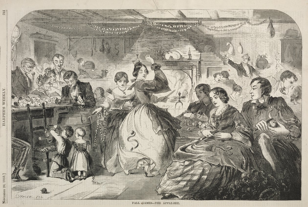 Podzimní hry – The Apple Bee, 1859. od Winslow Homer