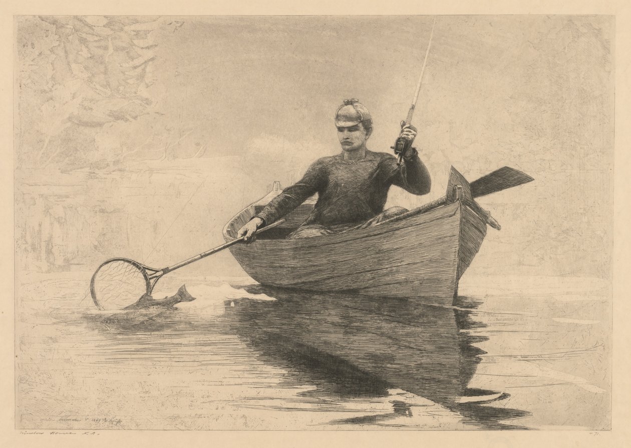 Muškaření, 1889. od Winslow Homer