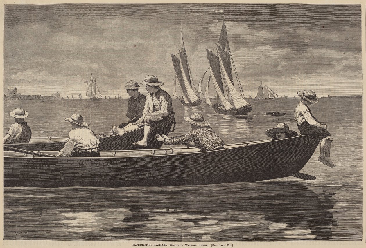 Gloucester Harbor, publikoval 1873. od Winslow Homer
