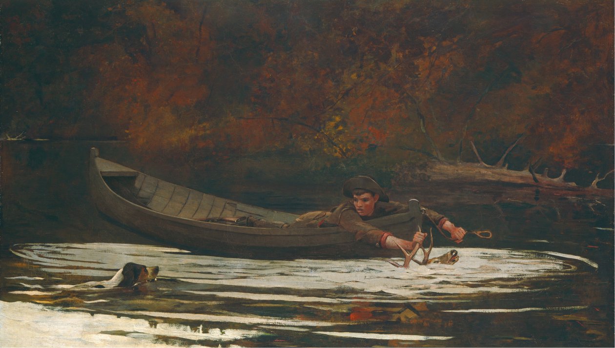 Hound and Hunter, 1892. od Winslow Homer