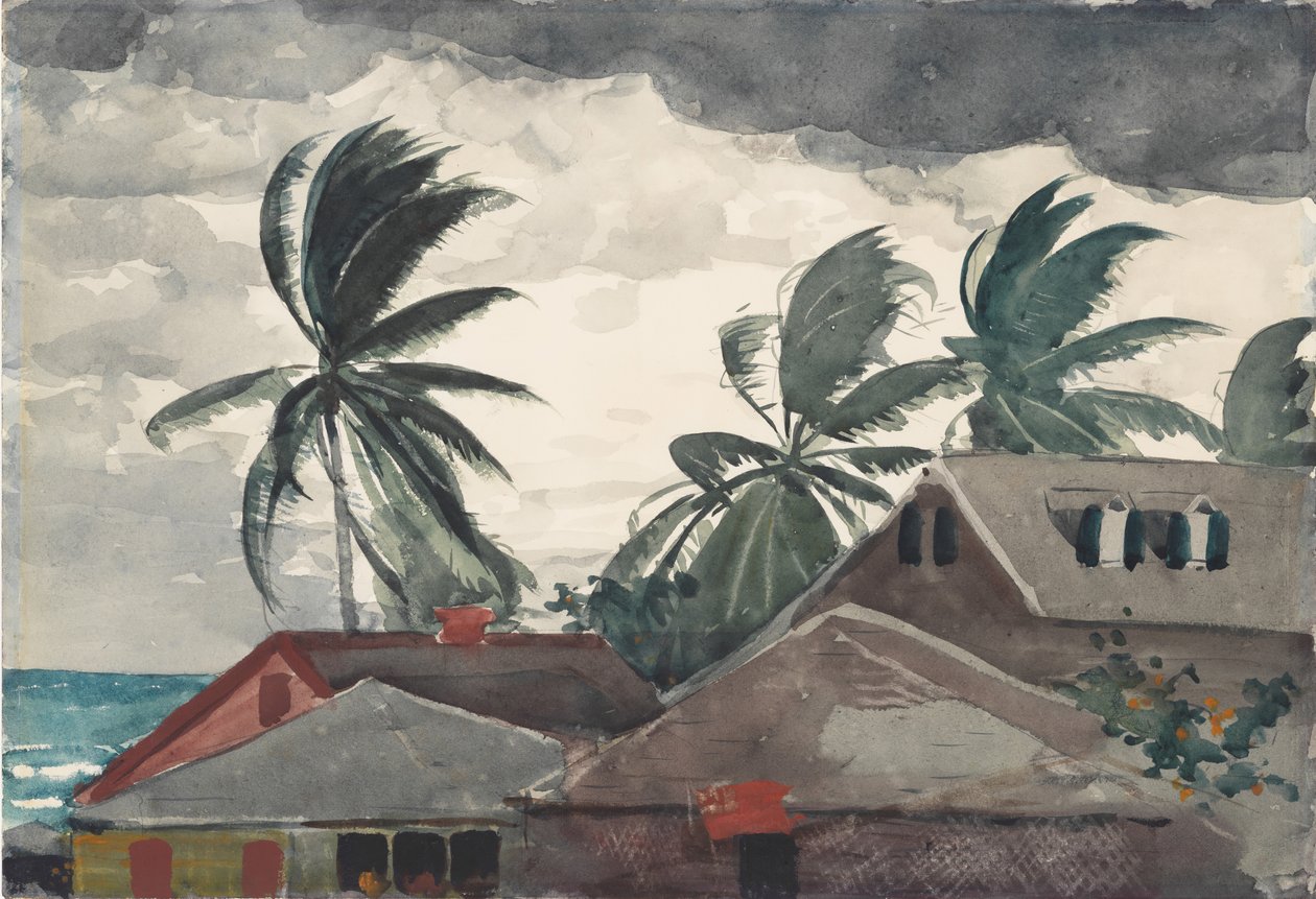 Hurikán, Bahamy, 1898. od Winslow Homer