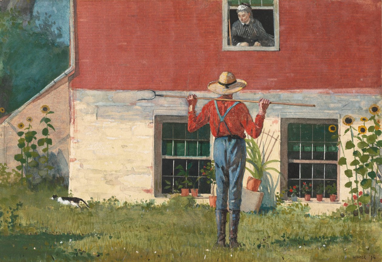 V zahradě Rustikální námluvy, 1874. od Winslow Homer