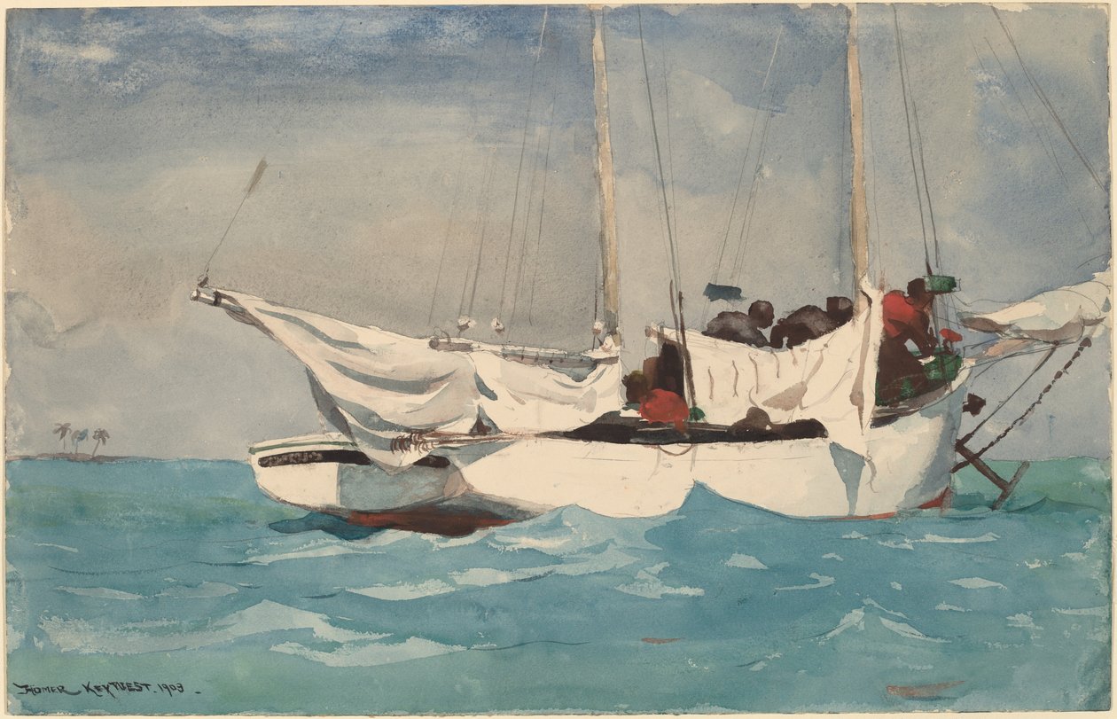 Key West, Hauling Anchor, 1903. od Winslow Homer