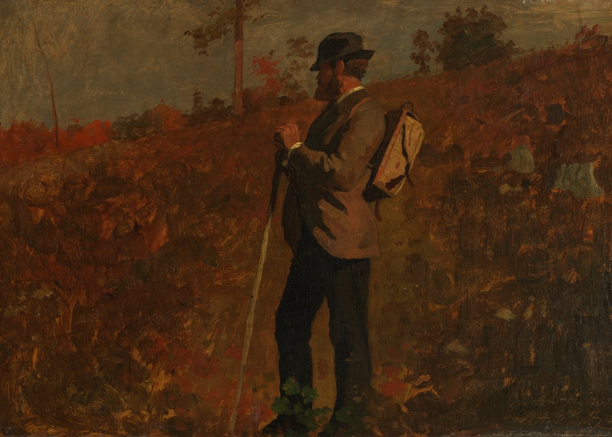 Muž s batohem, 10. října 1873. od Winslow Homer