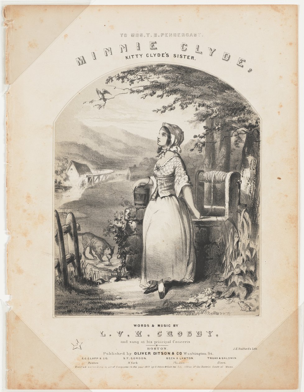Minnie Clyde [Pětistránkový list písní, kompletní] od Winslow Homer