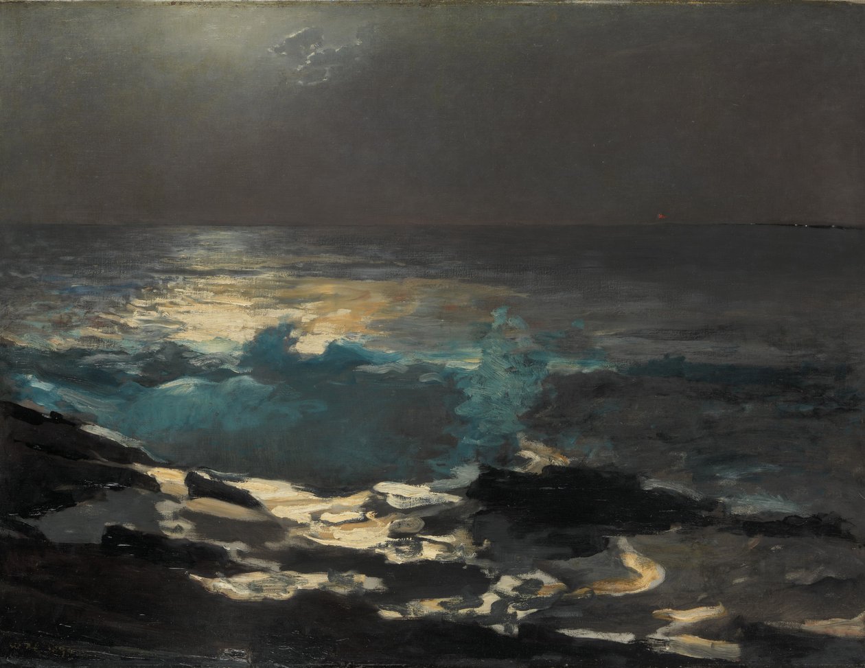 Moonlight, Wood Island Light, 1894 od Winslow Homer