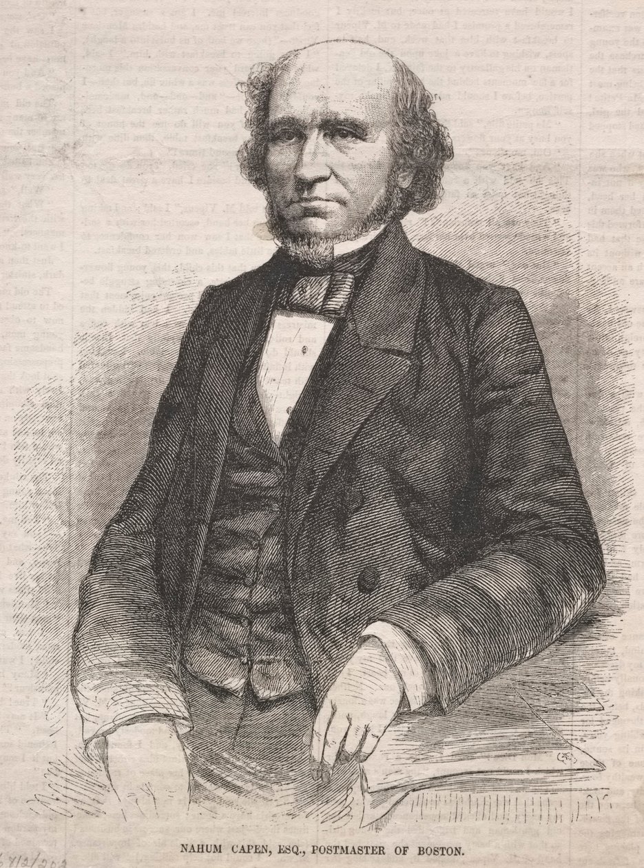 Nahum Capen, Esq., poštmistr v Bostonu od Winslow Homer