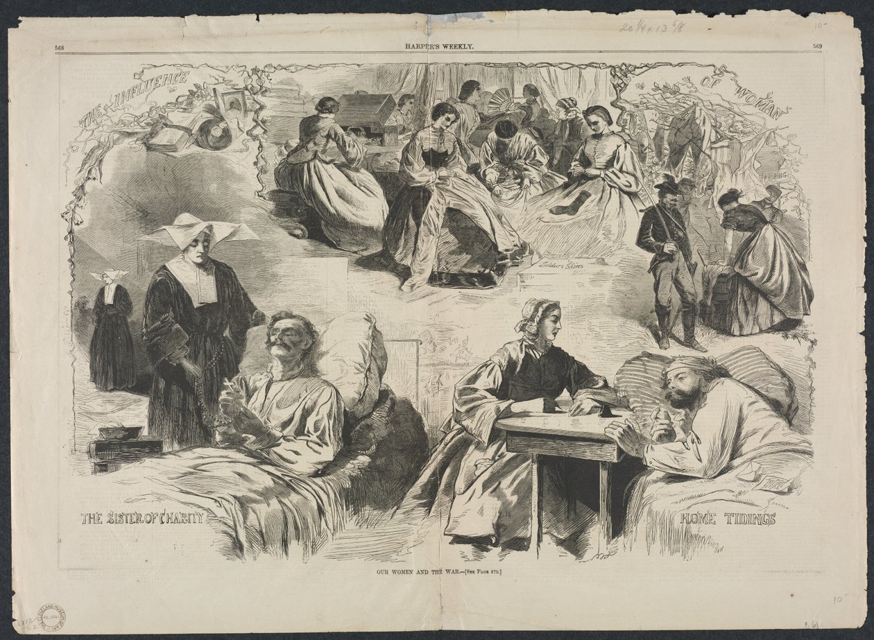 Naše ženy a válka, 1862. od Winslow Homer