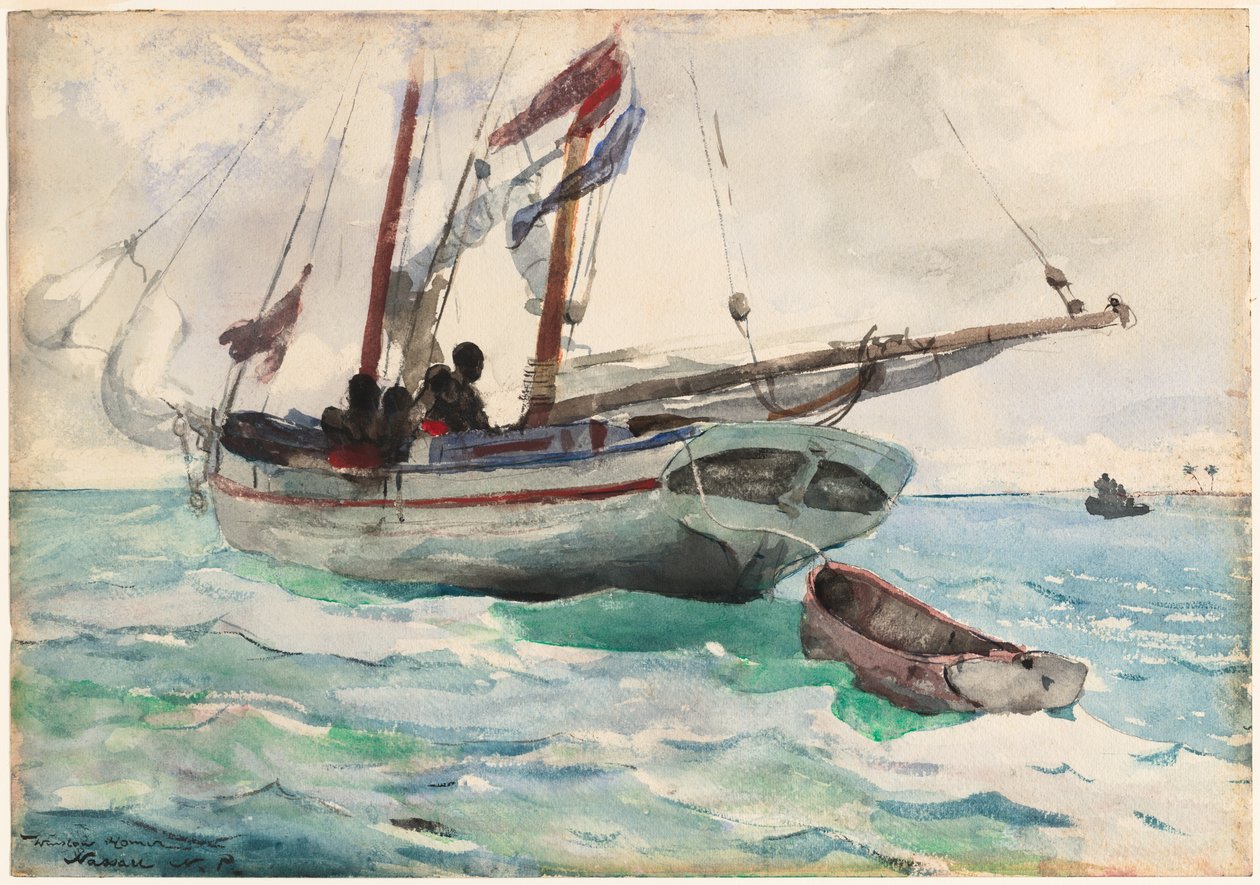 Škuner - Nassau od Winslow Homer