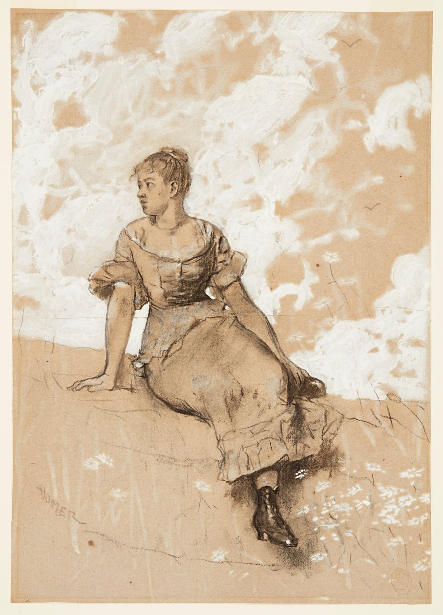 Sedící dívka od Winslow Homer