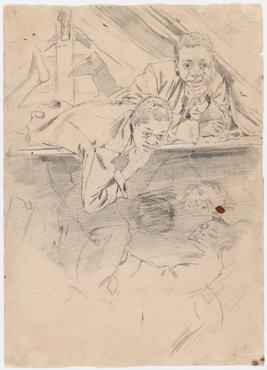 Studie na "armádní boty" [verso] od Winslow Homer