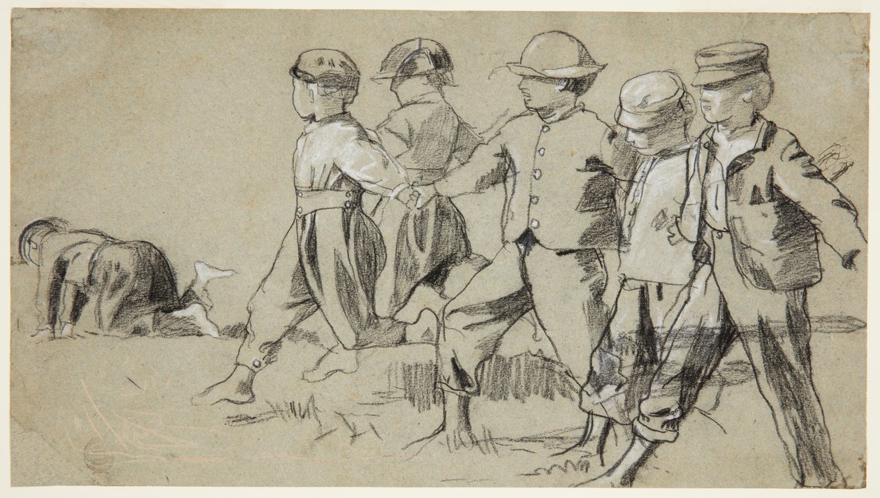 Studie na "Snap the Whip" od Winslow Homer