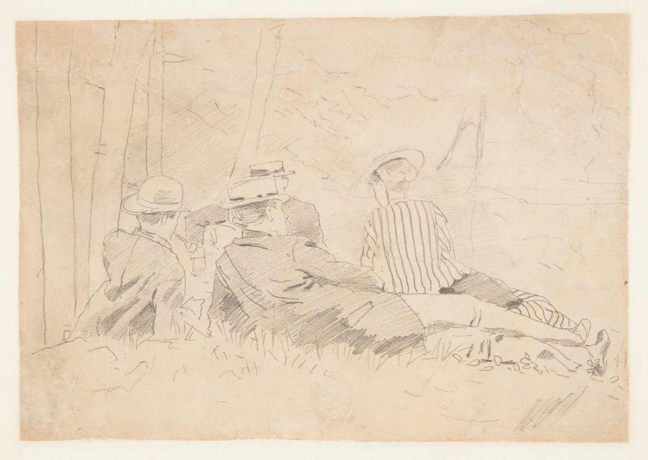 Studie na "The Fishing Party" od Winslow Homer