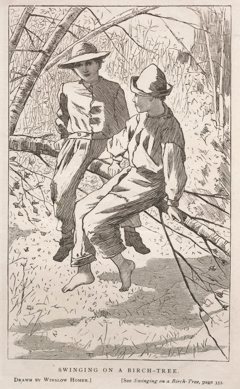 Houpání v bříze, 1867. od Winslow Homer
