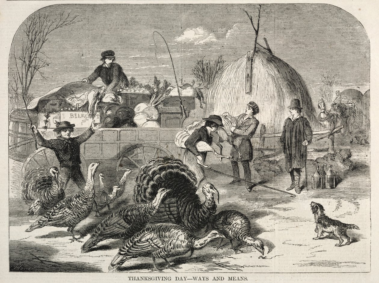 Den díkůvzdání – způsoby a prostředky, 1858. od Winslow Homer