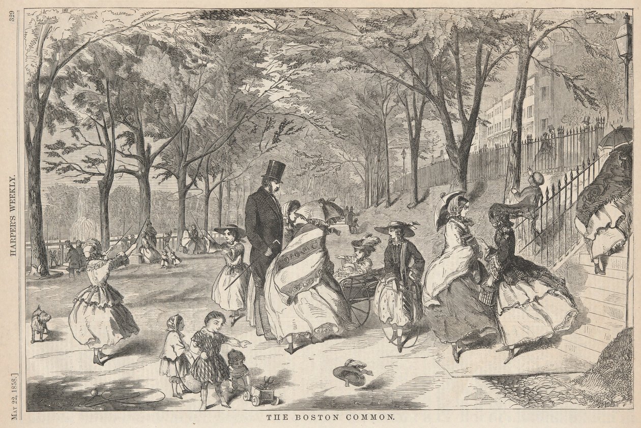 Boston Common, od Harpera od Winslow Homer