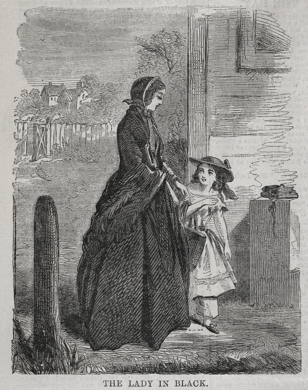 Dáma v černém, 1860. od Winslow Homer