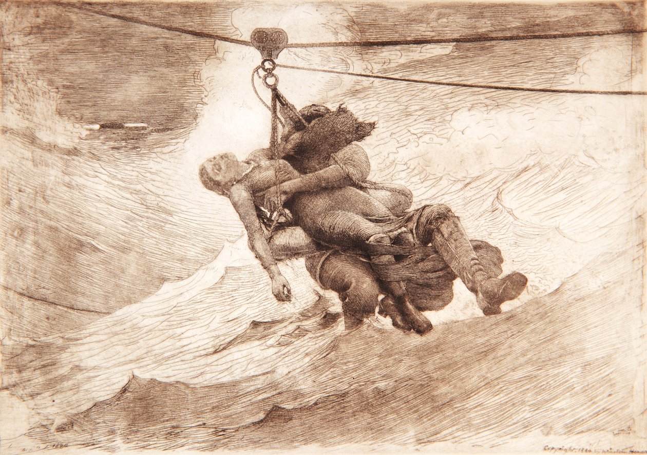 Čára života, 1884 od Winslow Homer