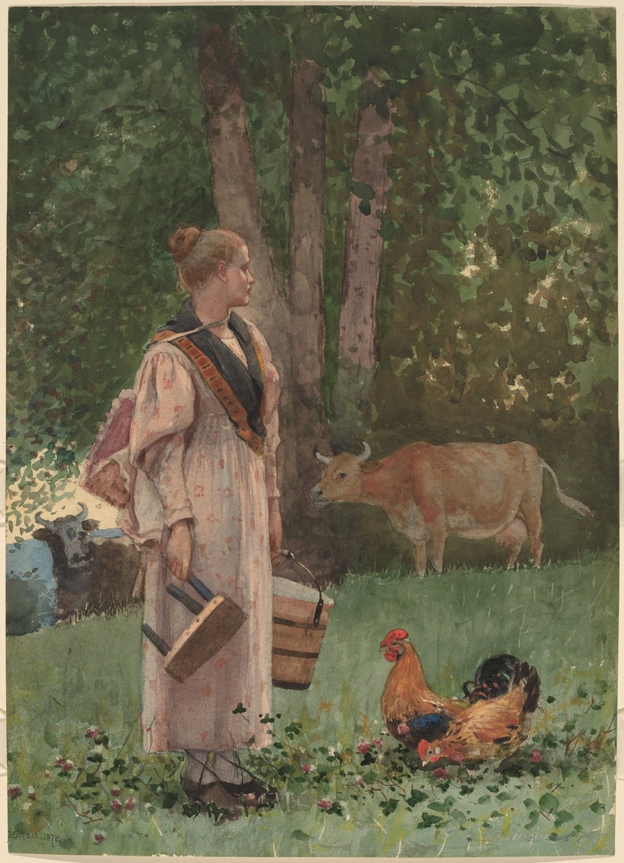 Mléčná služka, 1878. od Winslow Homer