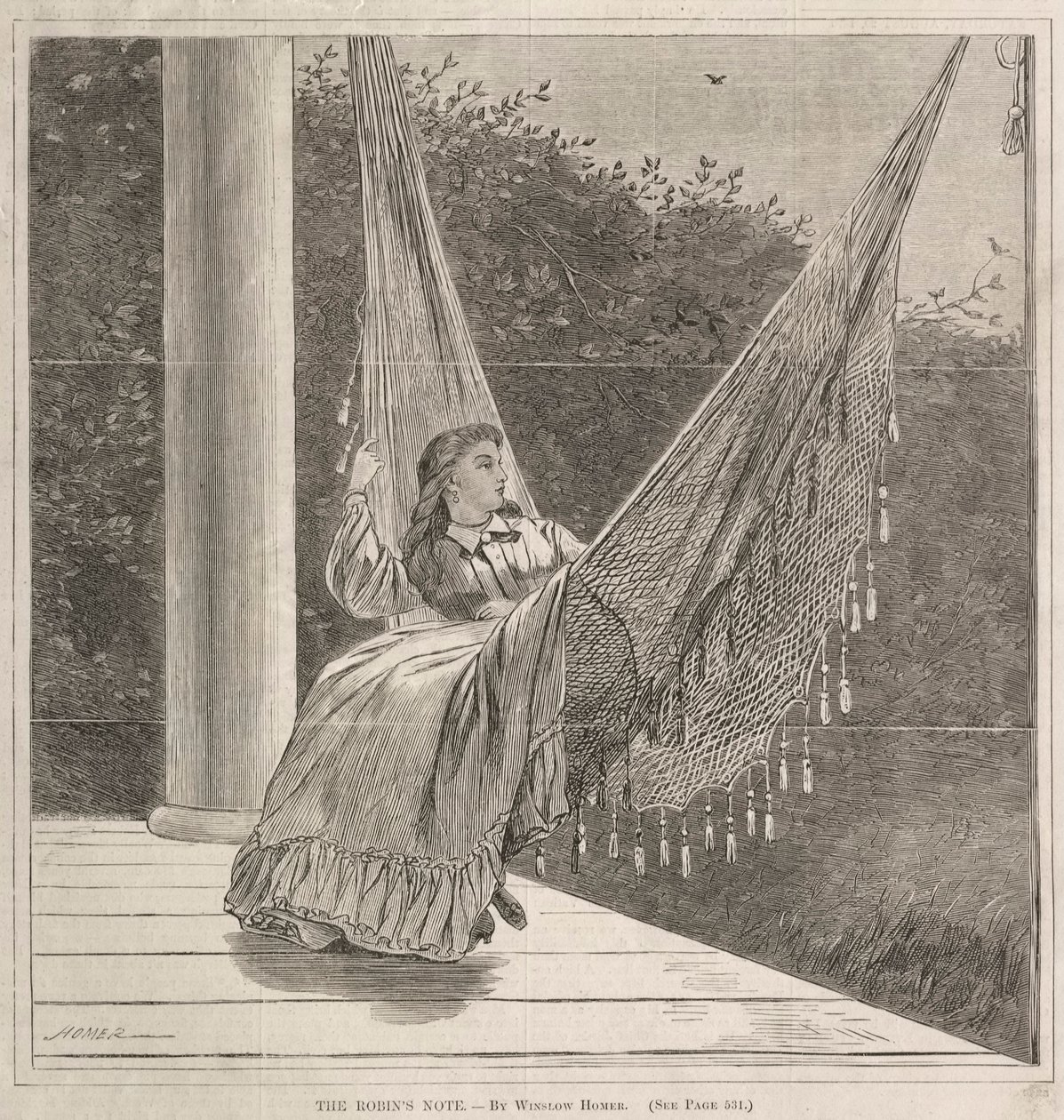 The Robins Note, 1870. od Winslow Homer