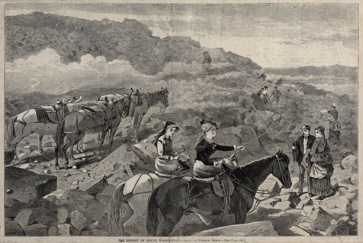Summit Mount Washington, 1869. od Winslow Homer