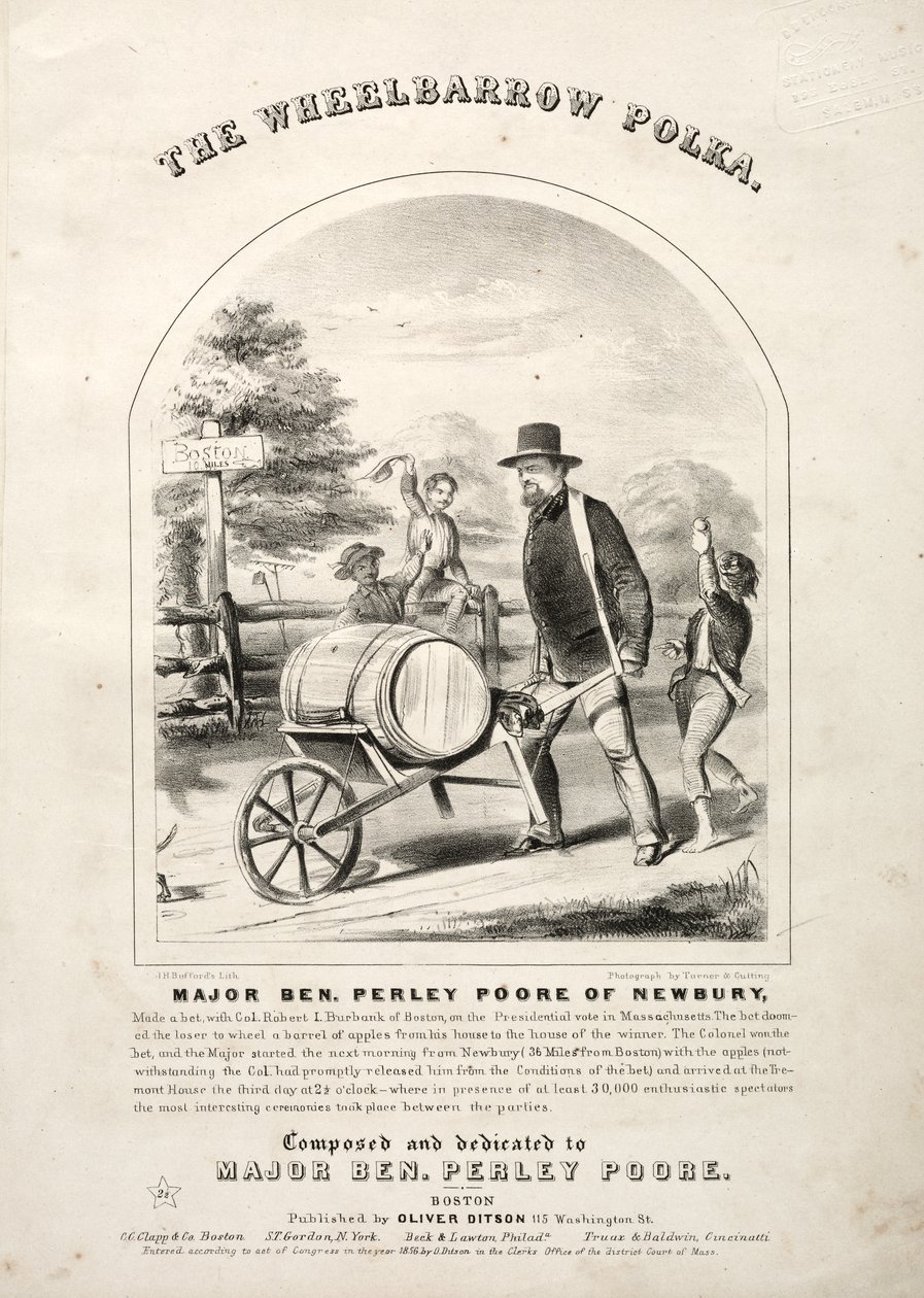 The Wheelbarrow Polka - Obal na noty. od Winslow Homer