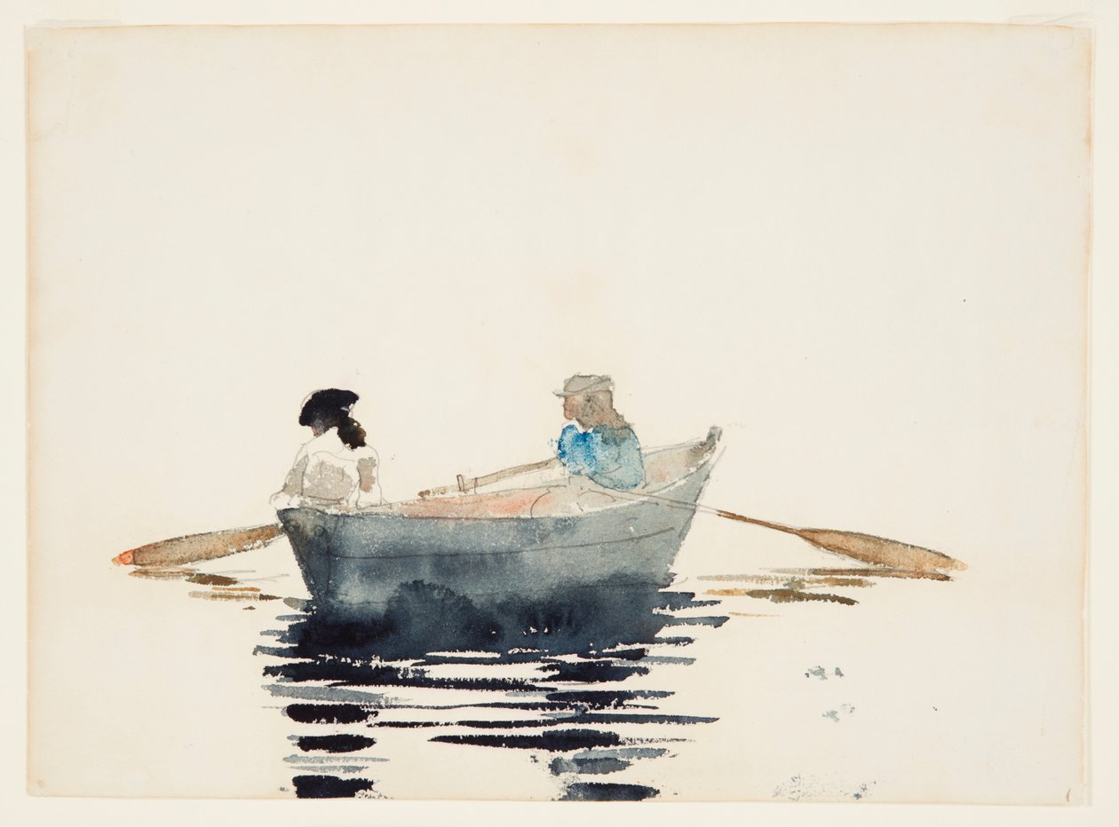 Dvě dívky ve veslici od Winslow Homer