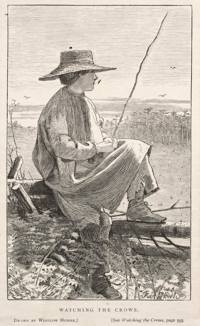 Watching the Crows, 1868. od Winslow Homer