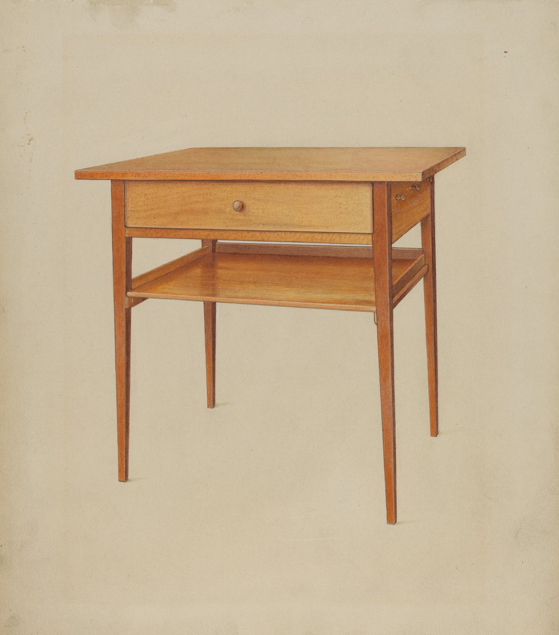 Shaker Table, 1937. od Winslow Rich