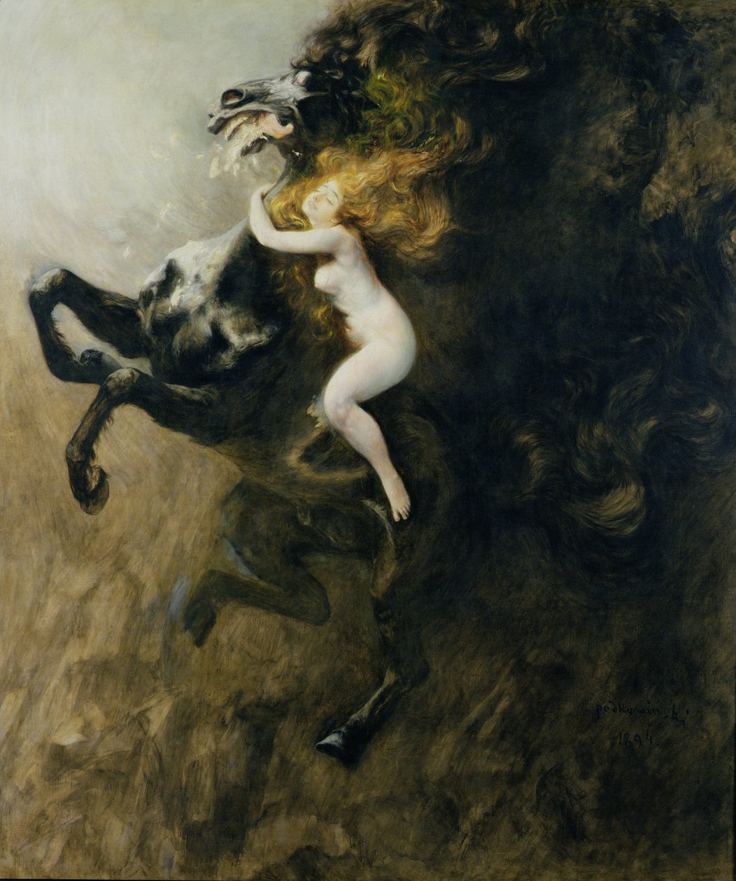 Frenzy of Elations nebo Frenzy of Dreams, 1894 od Wladyslaw Podkowinski