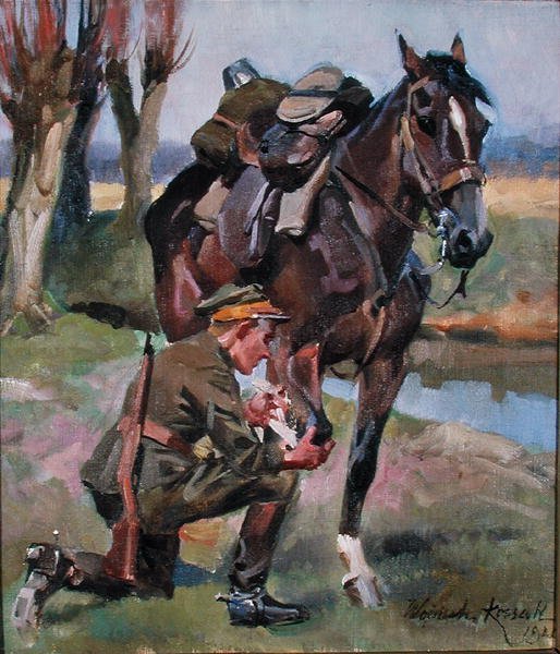 Oblékání rány od Wojciech Kossak