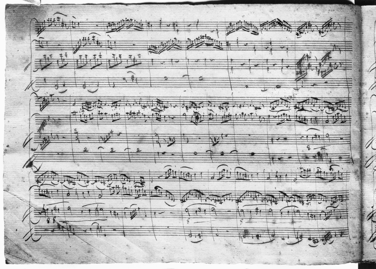 Trio G dur pro housle, cembalo a violoncello (K 496) 1786 (2. strana) od Wolfgang Amadeus Mozart